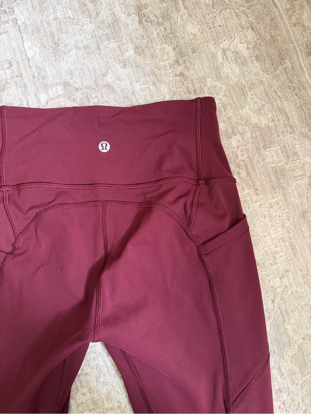 Lululemon All The Right Places Pant II 28” Garnet Leggings Size 4 - Picture 6 of 7
